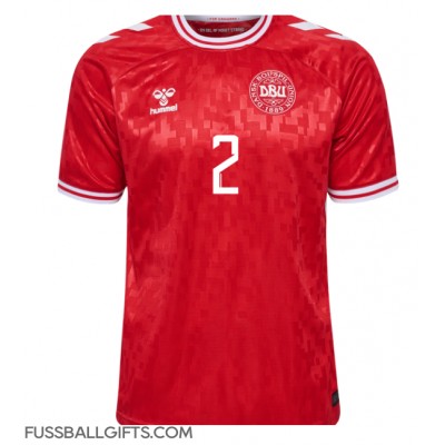 Dänemark Joachim Andersen #2 Fußballbekleidung Heimtrikot EM 2024 Kurzarm Dänemark Joachim Andersen #2 Fußballbekleidung Heimtrikot EM 2024 Kurzarm